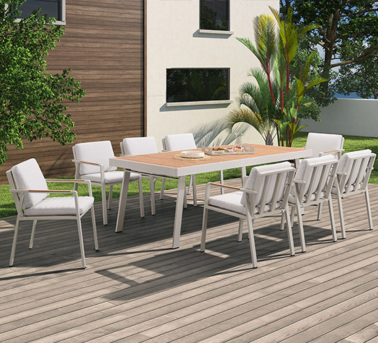 salon de jardin 8 personnes salon de jardin beige aluminium et teck nofi 8 personnes 1199 salo salon de jardin 8 personnes salon de jardin beige aluminium et teck nofi 8 personnes 1199 salo