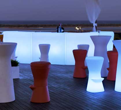 Bar Lumineux L120 cm Creta solaire + rechargeable