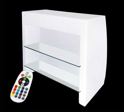 Bar Lumineux L106cm Modulaire Droit LED Multicolore Sans Fil