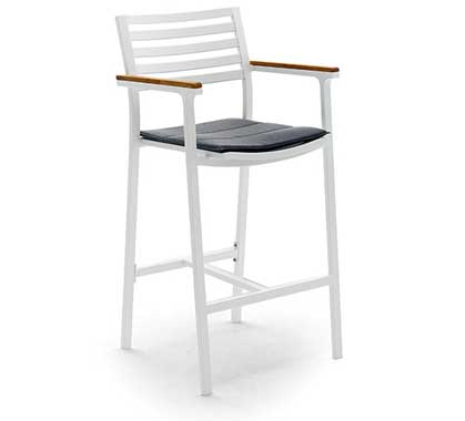 Chaise Haute Bar de Jardin Klara Blanc (fin de série)