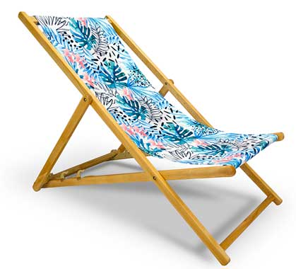 Chilienne Bois Motif Floral Feuilles Bleu Turquoise L130cm