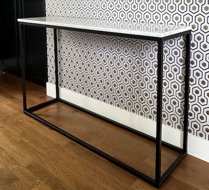 Console en marbre blanc