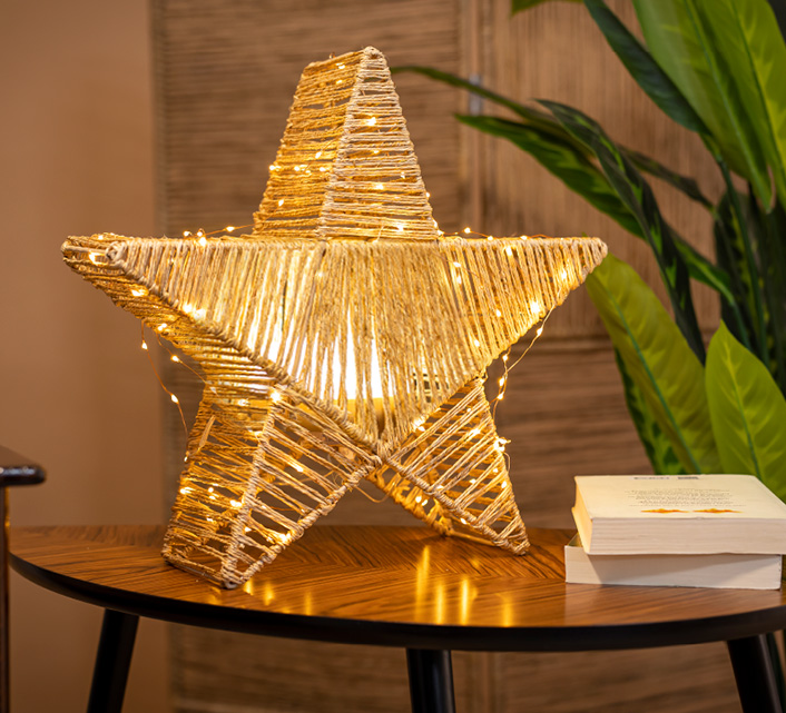 Etoile Lumineuse Décorative Led Rechargeable Sisine Star 40 (carton abîmé)  - Luminaire d'extérieur en promotion