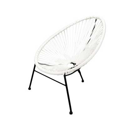 Fauteuil Acapulco Enfant Blanc