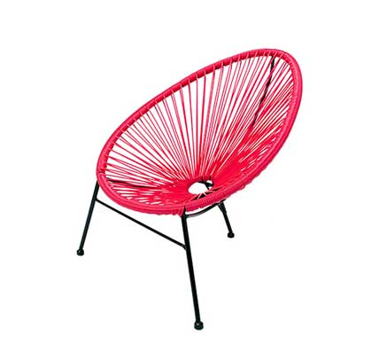 Fauteuil Acapulco Enfant Rose
