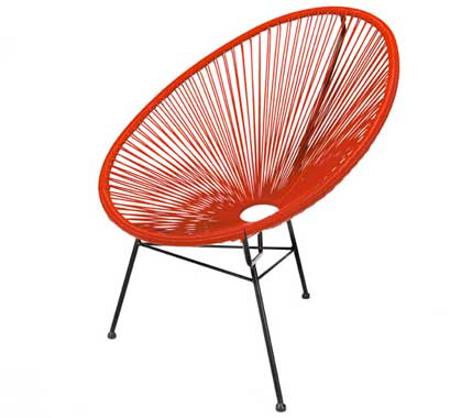 Fauteuil Acapulco Enfant Rouge