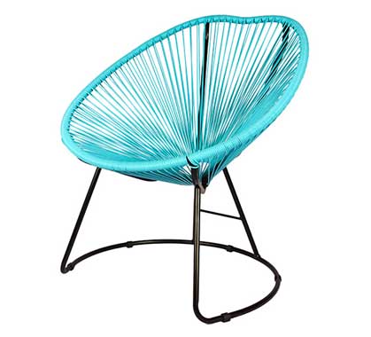 Fauteuil de Jardin Copacabana Fil Bleu Turquoise