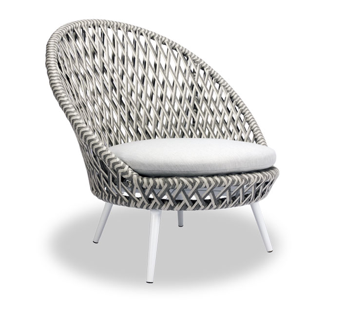 Fauteuil de Jardin Tressé Taupe Panama 429€ | Salon d'été