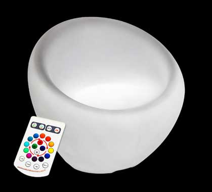 Fauteuil Lumineux LED H65cm Rond Extérieur Sans Fil