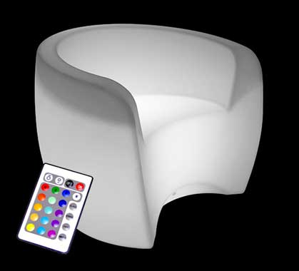 Fauteuil Lumineux LED H70cm Extérieur Sans Fil