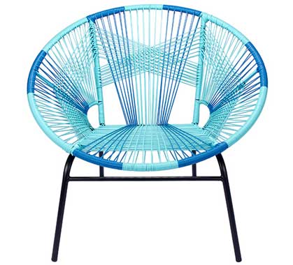 Fauteuil de Jardin Tulum Fil Bleu