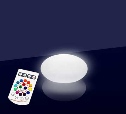 Galet Lumineux LED Extérieur 20 cm Sans Fil