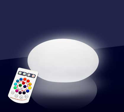 Galet Lumineux LED Extérieur 32 cm Sans Fil