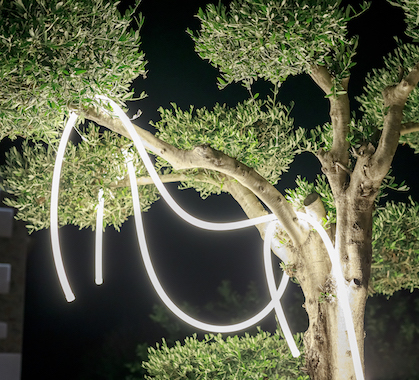 Guirlande Câble lumineuse extérieure 500cm Led Intégrée Blanc Chaud Néo