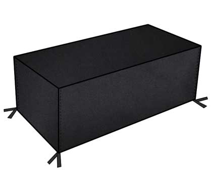 Housse de Protection Canapé de Jardin 2 places Haut de Gamme 160cm Noir