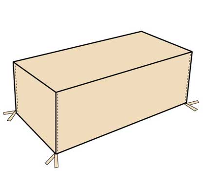 Housse Table de Jardin Rectangulaire 175cm