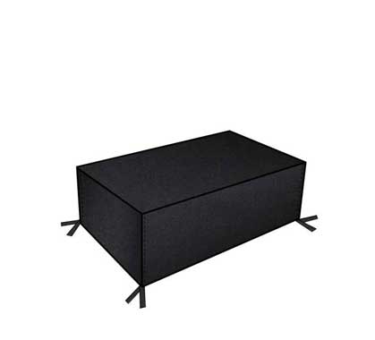 Housse Table Basse de Jardin Haut de Gamme 120cm Noir