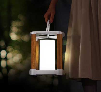 Lampe D'extérieur Solaire Aurora Blanc Taille S