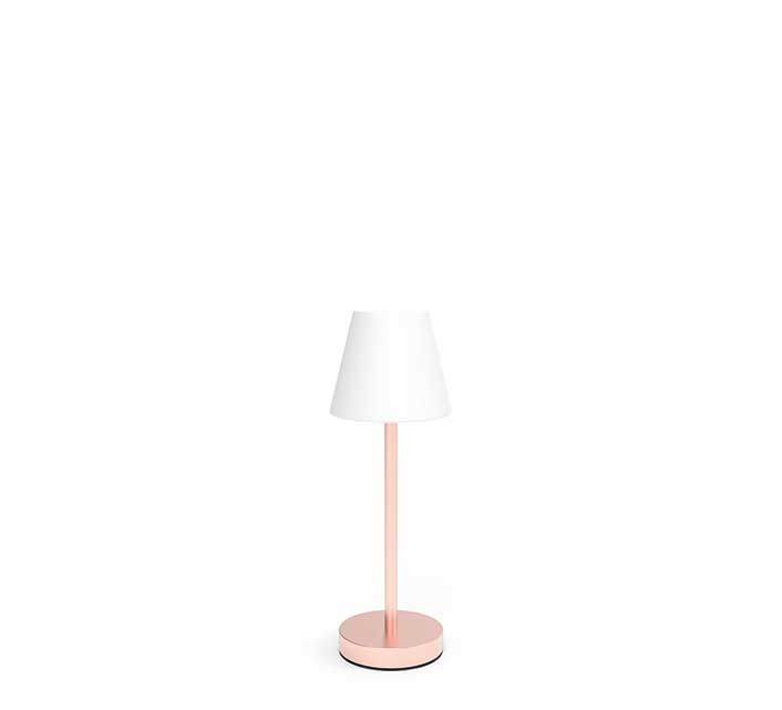 Lampe de Table sans fil LED blanc chaud Rechargeable Lola 30 Or Rose