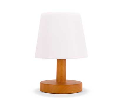 Lampe de Table sur pile LED blanc chaud H22cm