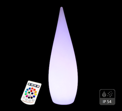 Lampadaire Extérieur sans fil LED Rechargeable Antarés H150cm