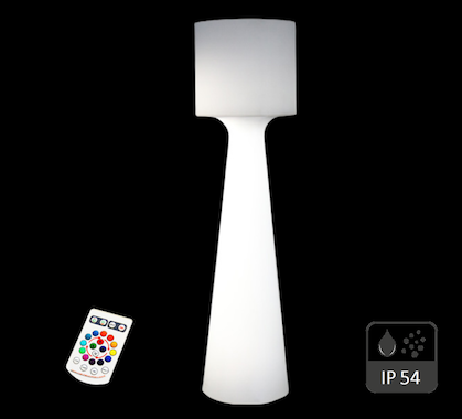 Lampadaire Extérieur sans fil LED Rechargeable Ariane H200cm
