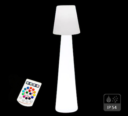 Lampadaire Extérieur sans fil LED Rechargeable Astrée H205cm