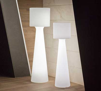 Lampadaire Extérieur sans fil LED Rechargeable Grace H170cm