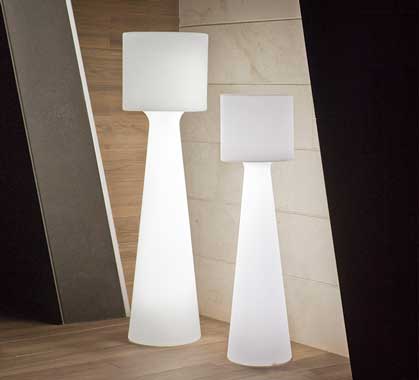 Lampadaire design sans fil rechargeable bois Chloe-Deco Lumineuse