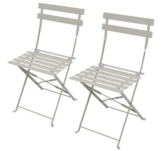 Deux chaises pliantes de jardin