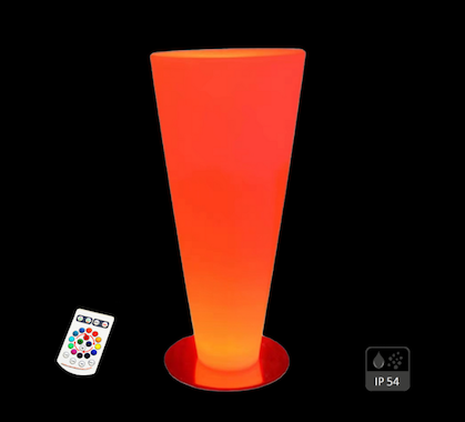 Mange Debout Lumineux Rond H110cm Extérieur Sans Fil