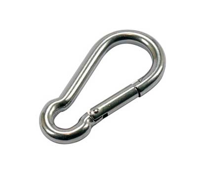 Mousqueton 8cm Acier Inoxydable