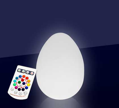 Oeuf Lumineux LED H36 cm Extérieur Sans Fil