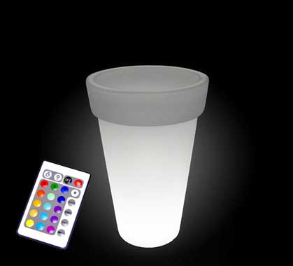 Pot Lumineux LED H100cm Extérieur Sans Fil