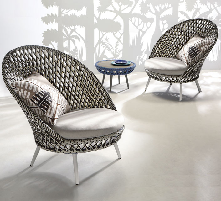 Ensemble Fauteuils de Jardin 2 Places Panama Tressé Taupe 779€ | Salo Ensemble Fauteuils de Jardin 2 Places Panama Tressé Taupe 779€ | Salo