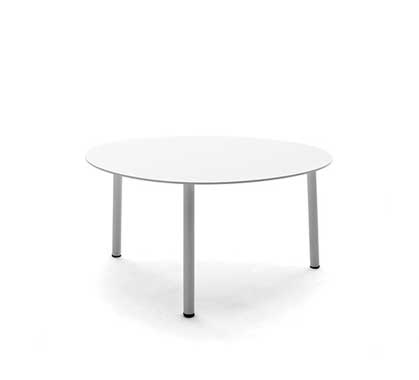 Table basse Gigogne Aluminium Blanc L69,5cm