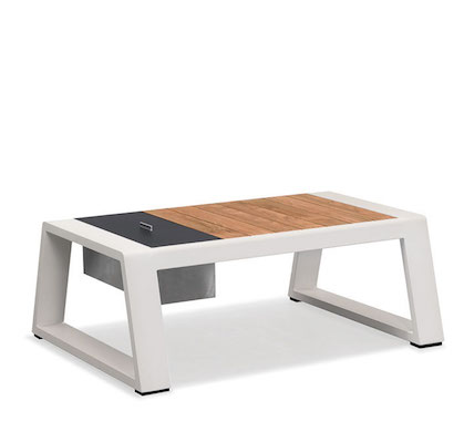Table basse Aluminium Exee Beige (carton abime)