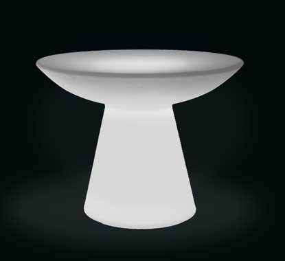 Table Lumineuse LED D100 cm Ronde Extérieure Sans Fil