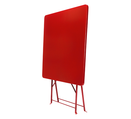 Mat Jardin 70x70cm Table Pliante Rouge De qUMpSzGVjL