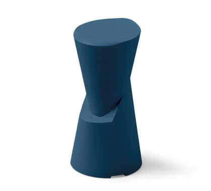 Tabouret de Bar Haut de Gamme H75cm Dot Bleu Pétrole