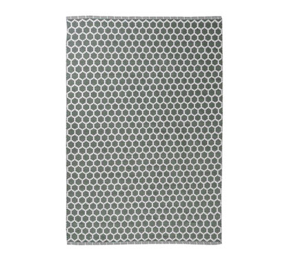 Tapis d'extérieur Narbonne 140x200cm vert et blanc