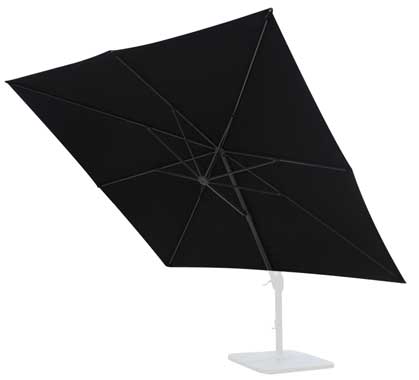 Toile de Remplacement Parasol Déporté Haut de Gamme 250g/m2 4x3 m Gris Anthracite