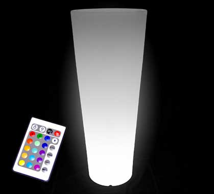 Vase Lumineux LED H110cm Sans Fil