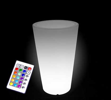 Vase Lumineux LED H70cm Sans Fil