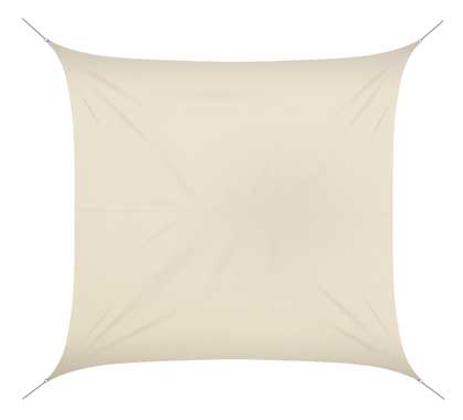 Voile D'ombrage 4x4 m Beige 280g/m2