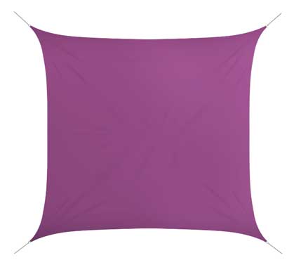 Voile D'ombrage 5x5 m Violet 180g/m2