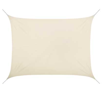 Voile D'ombrage Rectangulaire 5x4 m Beige 280g/m2