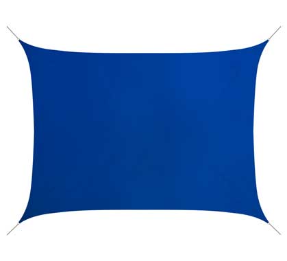 Voile D'ombrage Rectangulaire 4x3 m Bleu Roi 180g/m2