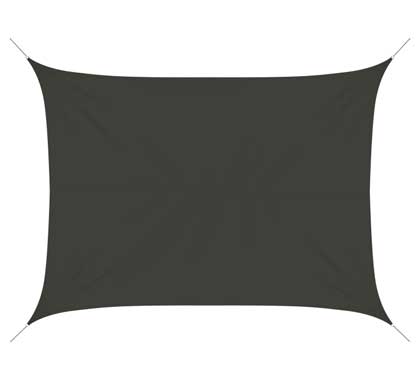 Voile D'ombrage Rectangulaire 6x5 m Gris 180g/m2