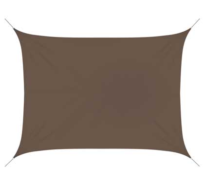 Voile D'ombrage Rectangulaire 7x5 m Taupe 180g/m2